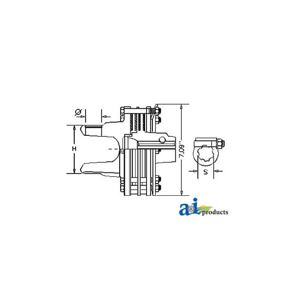 FV34 Clutch Assembly 8" x8" x6"